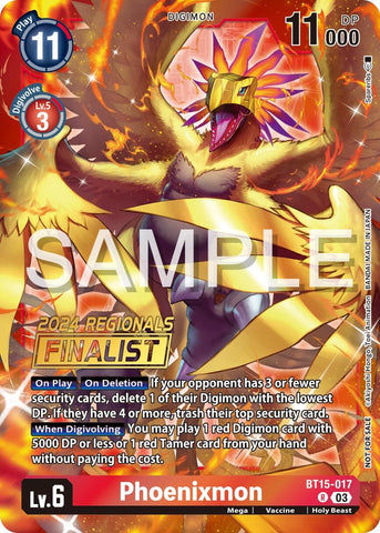 Phoenixmon [BT15-017] (2024 Regionals Finalist) [Exceed Apocalypse] 