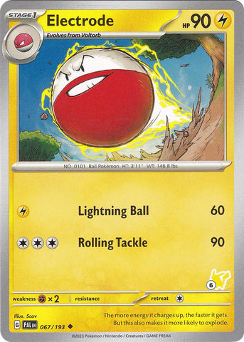 Electrode (067/193) (Pikachu Stamp #6) [Battle Academy 2024] 