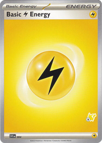 Basic Lightning Energy (004) (Pikachu Stamp #9) [Battle Academy 2024] 