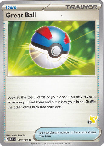 Great Ball (183/193) (Pikachu Stamp #29) [Battle Academy 2024] 