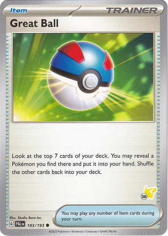 Great Ball (183/193) (Pikachu Stamp #38) [Battle Academy 2024] 
