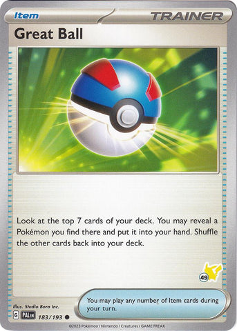 Great Ball (183/193) (Pikachu Stamp #49) [Battle Academy 2024] 