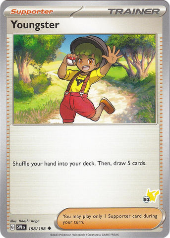 Youngster (198/198) (Pikachu Stamp #50) [Battle Academy 2024] 