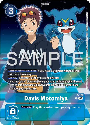 Davis Motomiya [P-124] (Digimon Adventure 02: The Beginning Set) [Promotional Cards] 