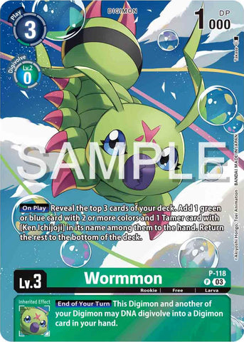 Wormmon [P-118] (Digimon Adventure 02: The Beginning Set) [Promotional Cards] 