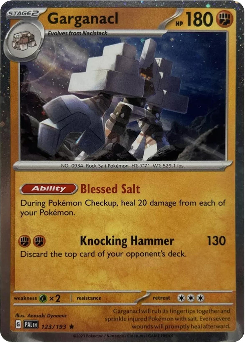 Garganacl (123/193) (Cosmos Holo) [Scarlet &amp; Violet: Paldea Evolved] 