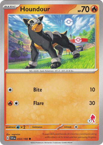 Houndour (033/198) (Armarouge Stamp #7) [Battle Academy 2024] 