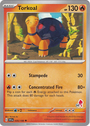 Torkoal (035/198) (Armarouge Stamp #53) [Battle Academy 2024] 