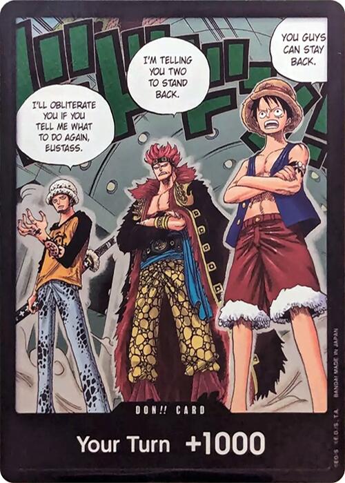 DON!! Card (Trafalgar Law, Eustass Kid and Monkey.D.Luffy) (Double Pack Set Vol. 4) [500 Years in the Future] 