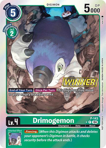Drimogemon [P-143] (Store Tournament 2024 Jul. – Sep. Winner Pack) [Promotional Cards] 