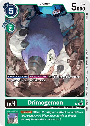 Drimogemon [P-143] (Store Tournament 2024 Jul. – Sep. Participation Pack) [Promotional Cards] 