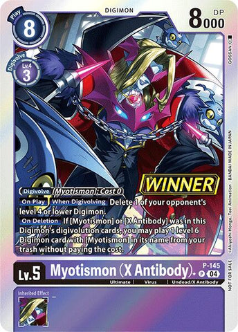 Myotismon (X Antibody) [P-145] (Store Tournament 2024 Jul. – Sep. Winner Pack) [Promotional Cards] 
