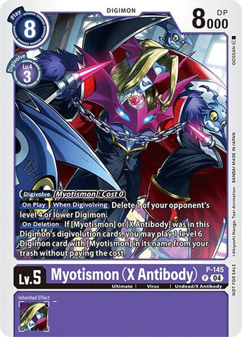 Myotismon (X Antibody) [P-145] (Store Tournament 2024 Jul. – Sep. Participation Pack) [Promotional Cards] 