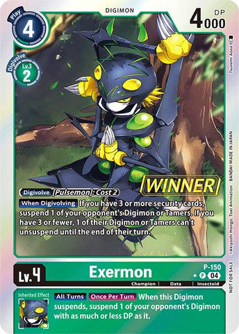 Exermon [P-150] (Store Tournament 2024 Jul. – Sep. Winner Pack) [Promotional Cards] 