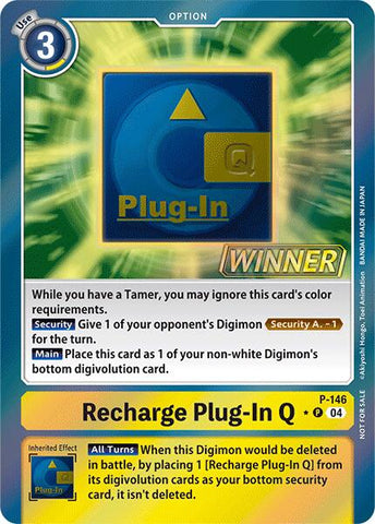 Plug-In Q Recharge [P-146] (Store Tournament 2024 Jul. – Sep. Winner Pack) [Promotional Cards] 