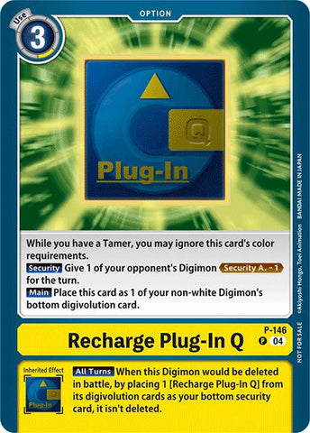 Plug-In Q Recharge [P-146] (Store Tournament 2024 Jul. – Sep. Participation Pack) [Promotional Cards] 