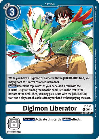 Digimon Liberator [P-151] (Store Tournament 2024 Jul. – Sep. Participation Pack) [Promotional Cards] 