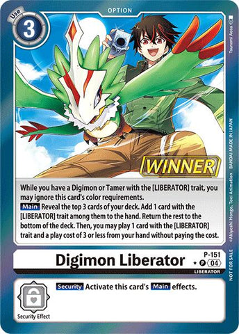 Digimon Liberator [P-151] (Store Tournament 2024 Jul. – Sep. Winner Pack) [Promotional Cards] 