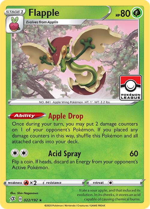 Flapple (022/192) (2024 League Promo) [League &amp; Championship Cards] 