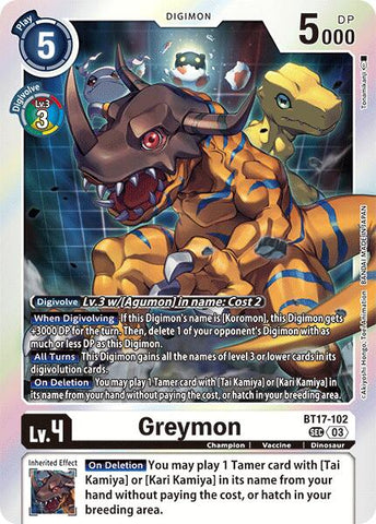 Greymon [BT17-102] [Secret Crisis] 