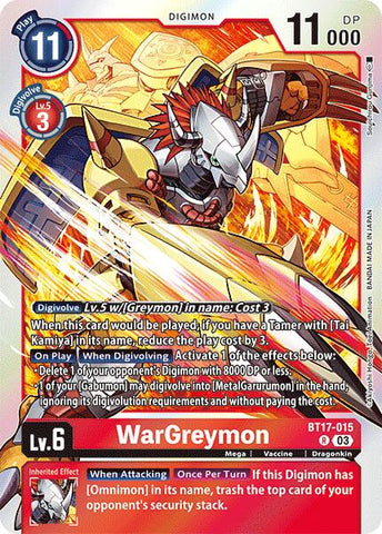 WarGreymon [BT17-015] [Secret Crisis] 
