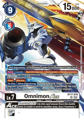 Omnimon ACE [BT17-078] [Secret Crisis] 