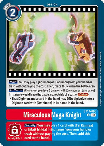 Miraculous Mega Knight [BT17-095] [Secret Crisis] 
