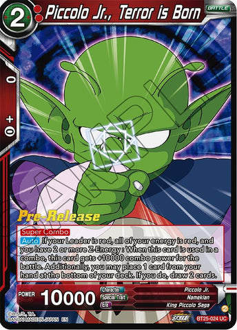 Piccolo Jr., Terror is Born (BT25-024) [Legend of the Dragon Balls Prerelease Promos] 