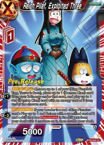 Reich Pilaf, Exploited Three (BT25-004) [Legend of the Dragon Balls Prerelease Promos] 