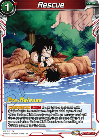 Rescue (BT25-033) [Legend of the Dragon Balls Prerelease Promos] 