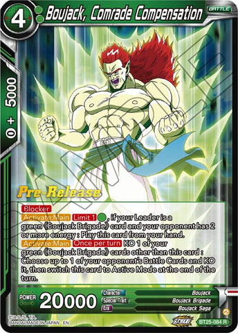 Boujack, Comrade Compensation (BT25-084) [Legend of the Dragon Balls Prerelease Promos] 