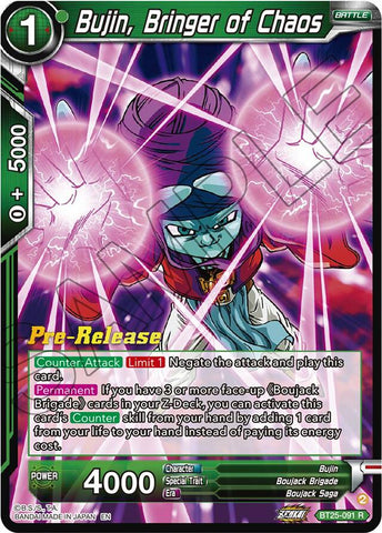 Bujin, Bringer of Chaos (BT25-091) [Legend of the Dragon Balls Prerelease Promos] 