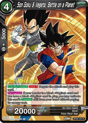 Son Goku &amp; Vegeta, Battle on a Planet (BT25-121) [Legend of the Dragon Balls Prerelease Promos] 
