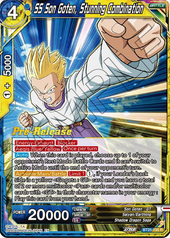 SS Son Goten, Stunning Combination (BT25-135) [Legend of the Dragon Balls Prerelease Promos] 