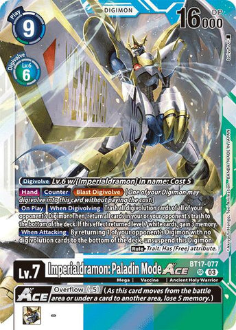 Imperialdramon: Paladin ACE Mode [BT17-077] [Secret Crisis] 