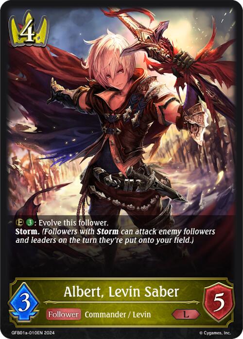 Albert, Levin Saber (GFB01a-010EN) [GFB01: Gloryfinder Bundle 01: Guide to Glory]