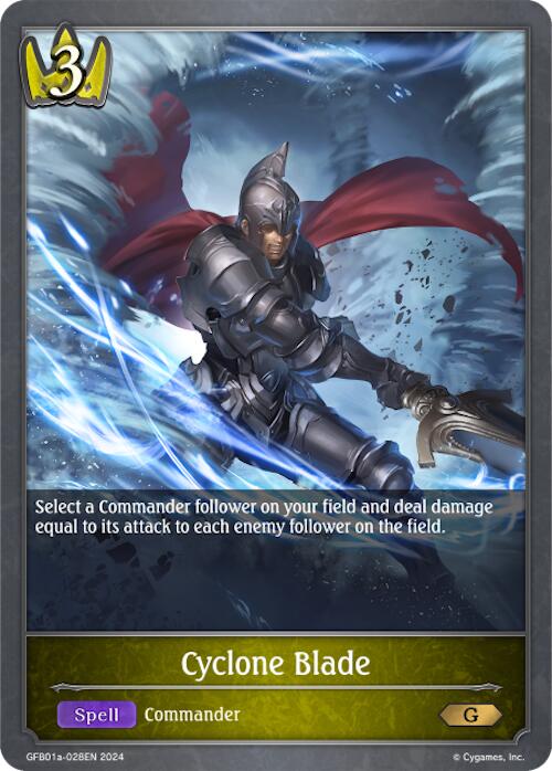 Cyclone Blade (GFB01a-028EN) [GFB01: Gloryfinder Bundle 01: Guide to Glory]