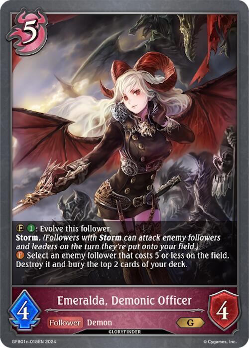 Emeralda, Demonic Officer (GFB01c-018EN) [GFB01: Gloryfinder Bundle 01: Guide to Glory]