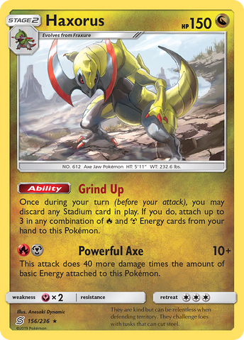Haxorus (156/236) [Sun &amp; Moon: Unified Minds] 