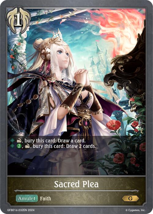 Sacred Plea (GFB01d-032EN) [GFB01: Gloryfinder Bundle 01: Guide to Glory] 