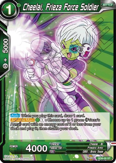 Cheelai, Frieza Force Soldier (Reprint) (SD8-05) [Battle Evolution Booster]