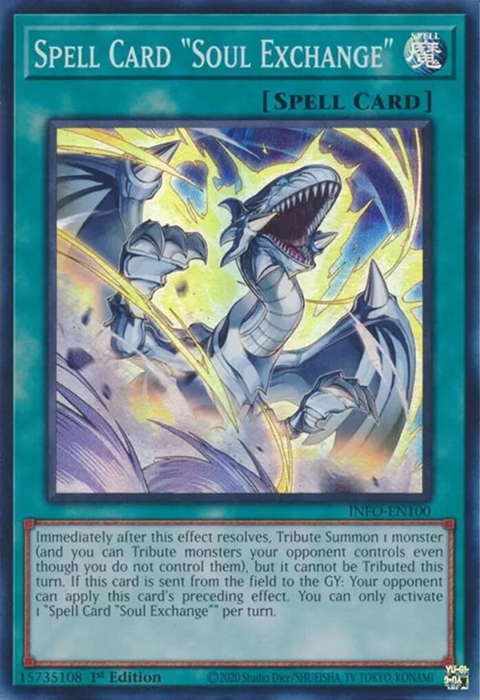 Spell Card "Soul Exchange" [INFO-EN100] Super Rare