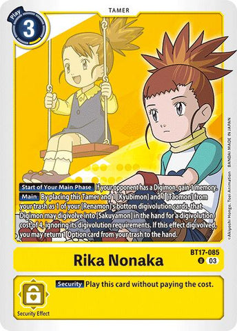 Rika Nonaka [BT17-085] [Secret Crisis] 