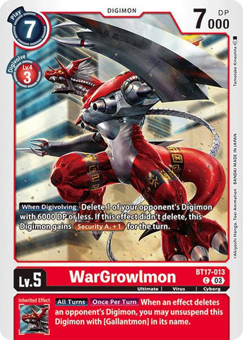 WarGrowlmon [BT17-013] [Secret Crisis] 