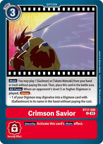 Crimson Savior [BT17-096] [Secret Crisis] 