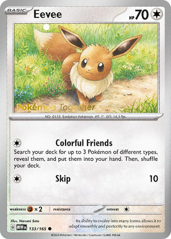 Eevee (133/165) (PokePost Promo) [Scarlet &amp; Violet: 151] 