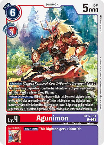 Agunimon [BT17-011] [Secret Crisis] 