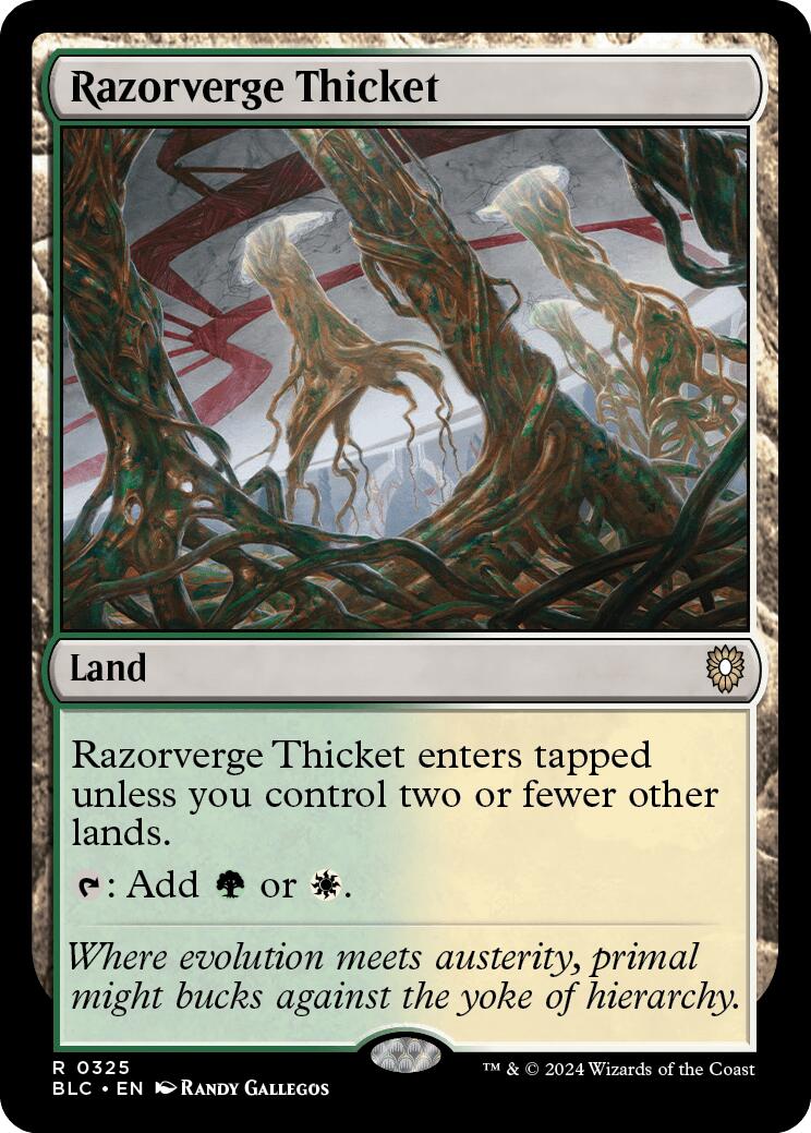 Razorverge Thicket [Bloomburrow Commander] 