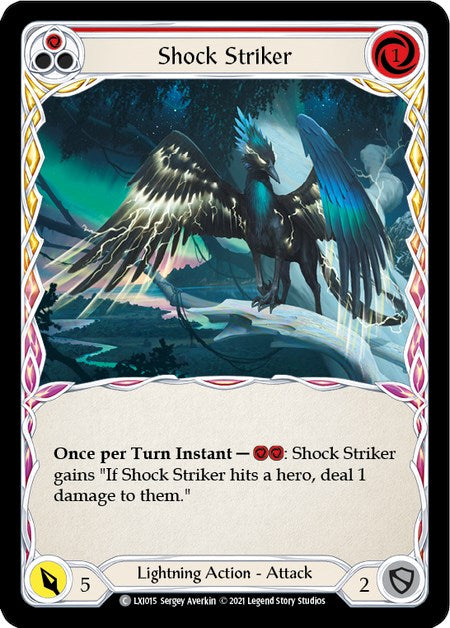 Shock Striker (Red) [LXI015] (Tales of Aria Lexi Blitz Deck) 1st Edition Normal 