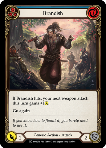 Brandish (Blue) [U-MON271-RF] (Monarch Unlimited) Unlimited Rainbow Foil 